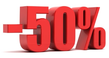 50 Prozent auf alles