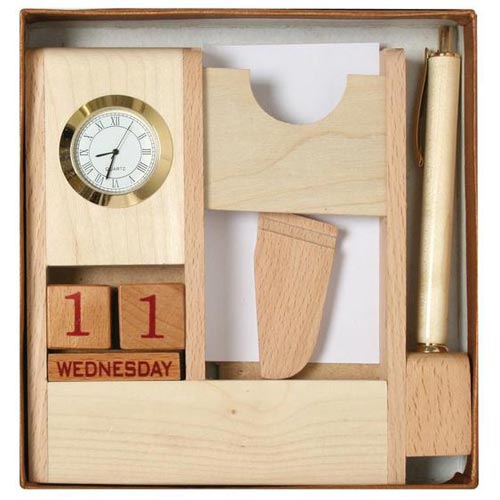 Schreibtisch Set Uhr Bild 3