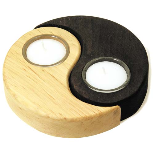 Teelicht Yin und Yang