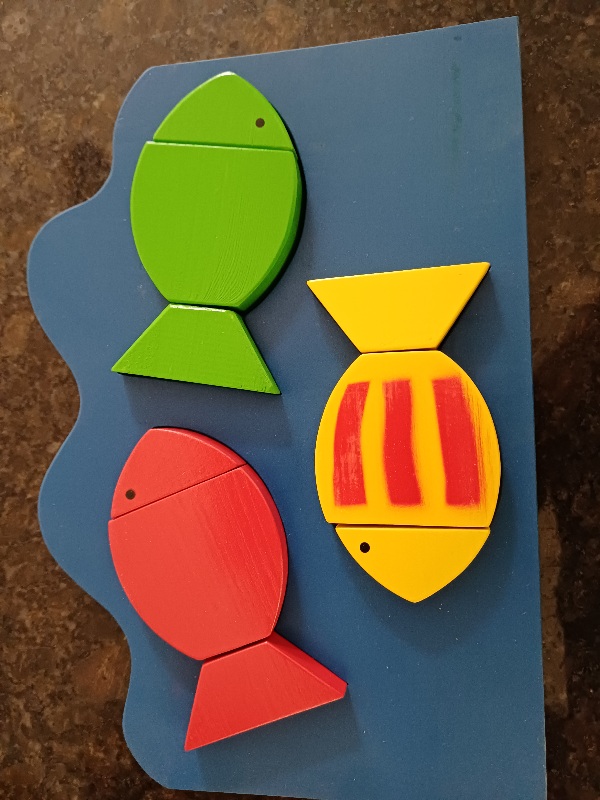 Einlegepuzzle Fische